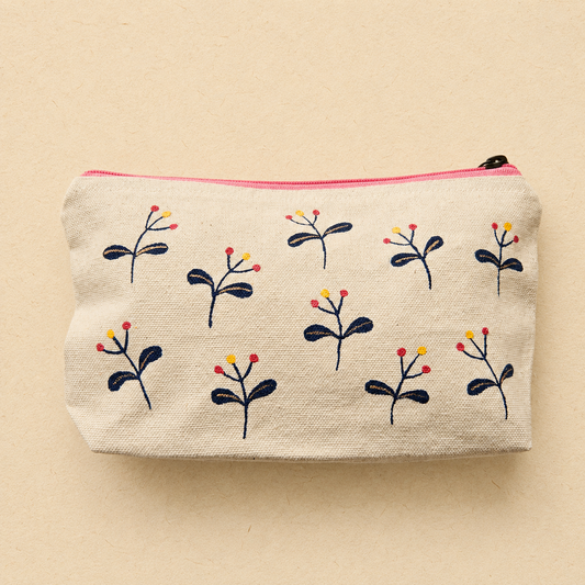 Berry Grove Hand Painted Pouch