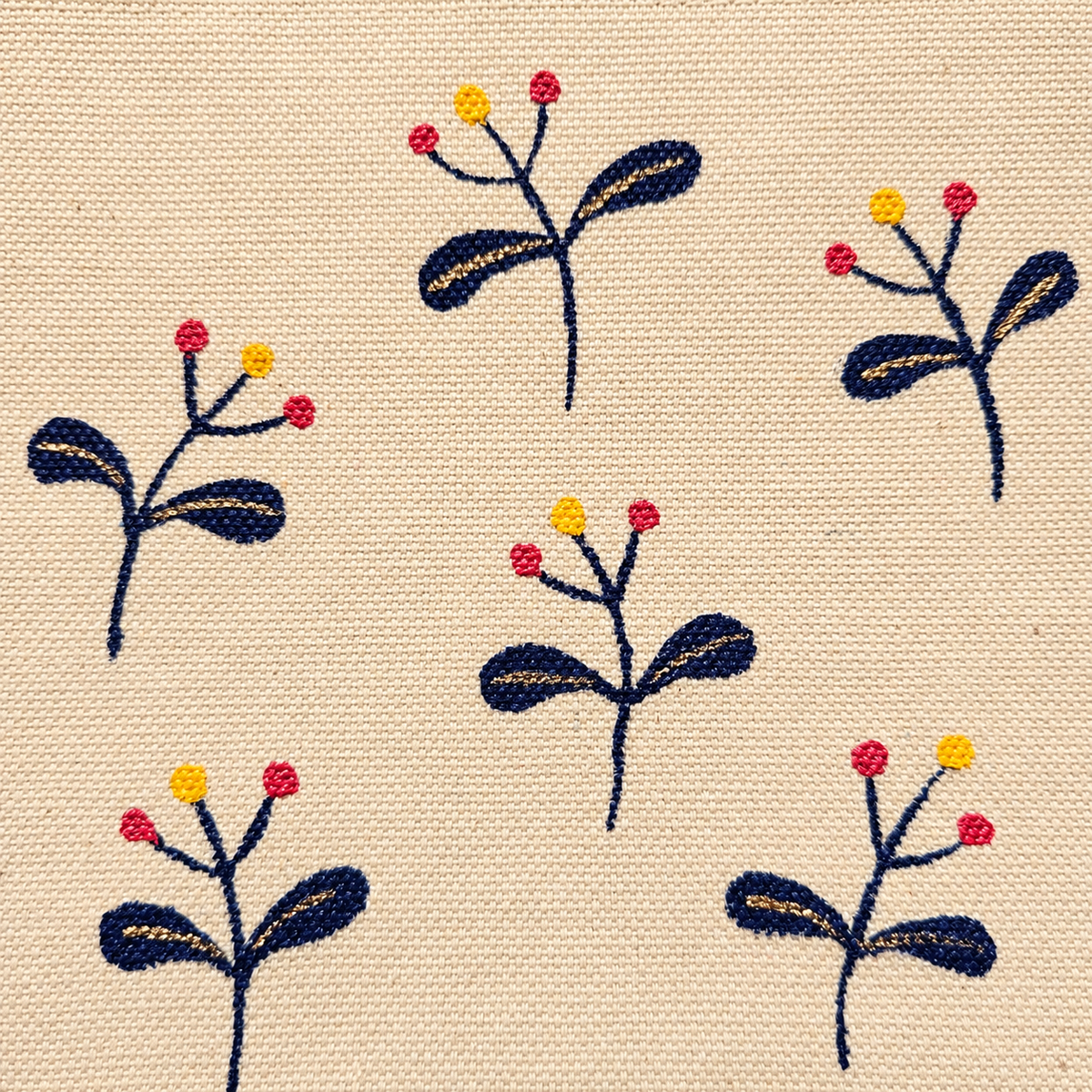 Berry Grove Hand Painted Pouch