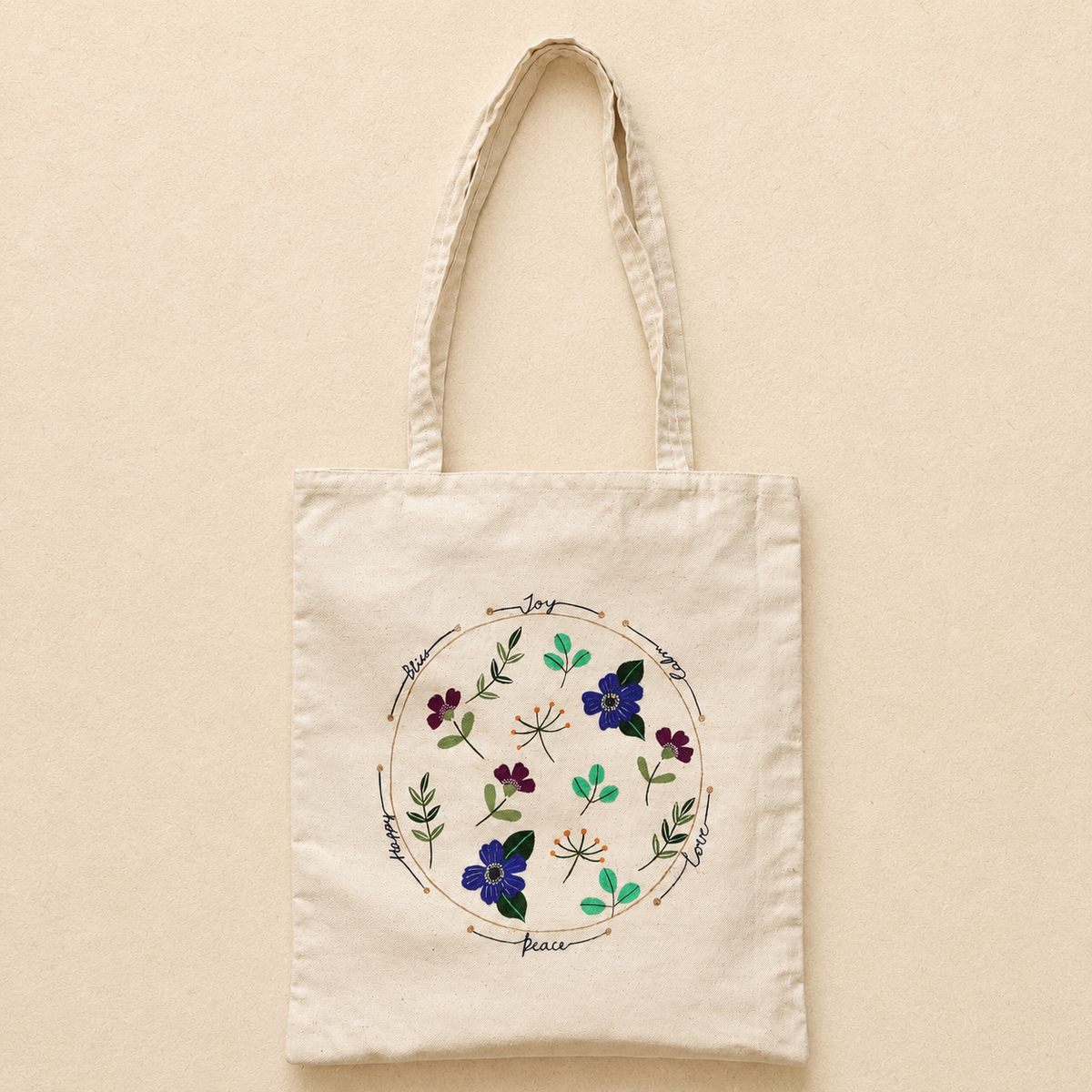 The little joys Hand Painted Tote Bag