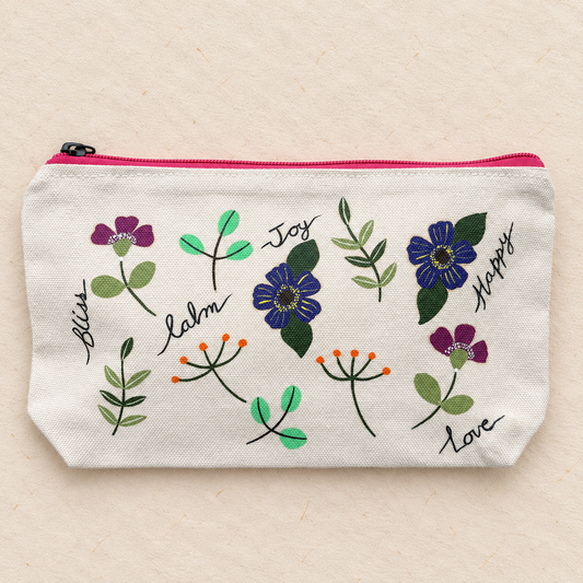 Little joys Hand Painted Pouch
