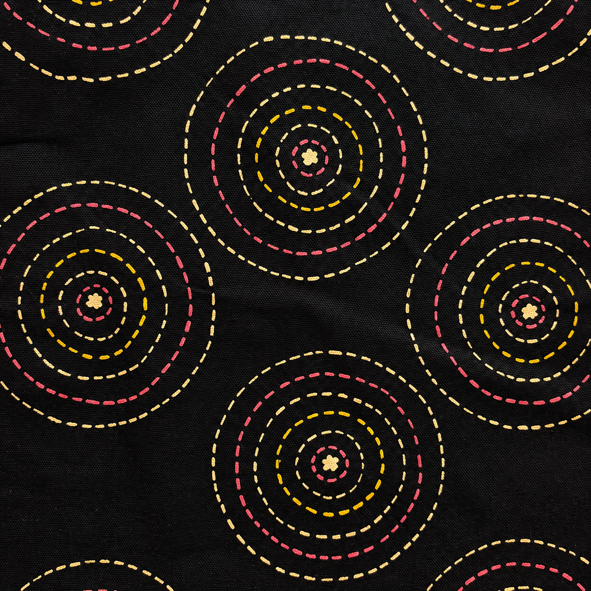 Golden Ripples Hand Painted Tote Bag