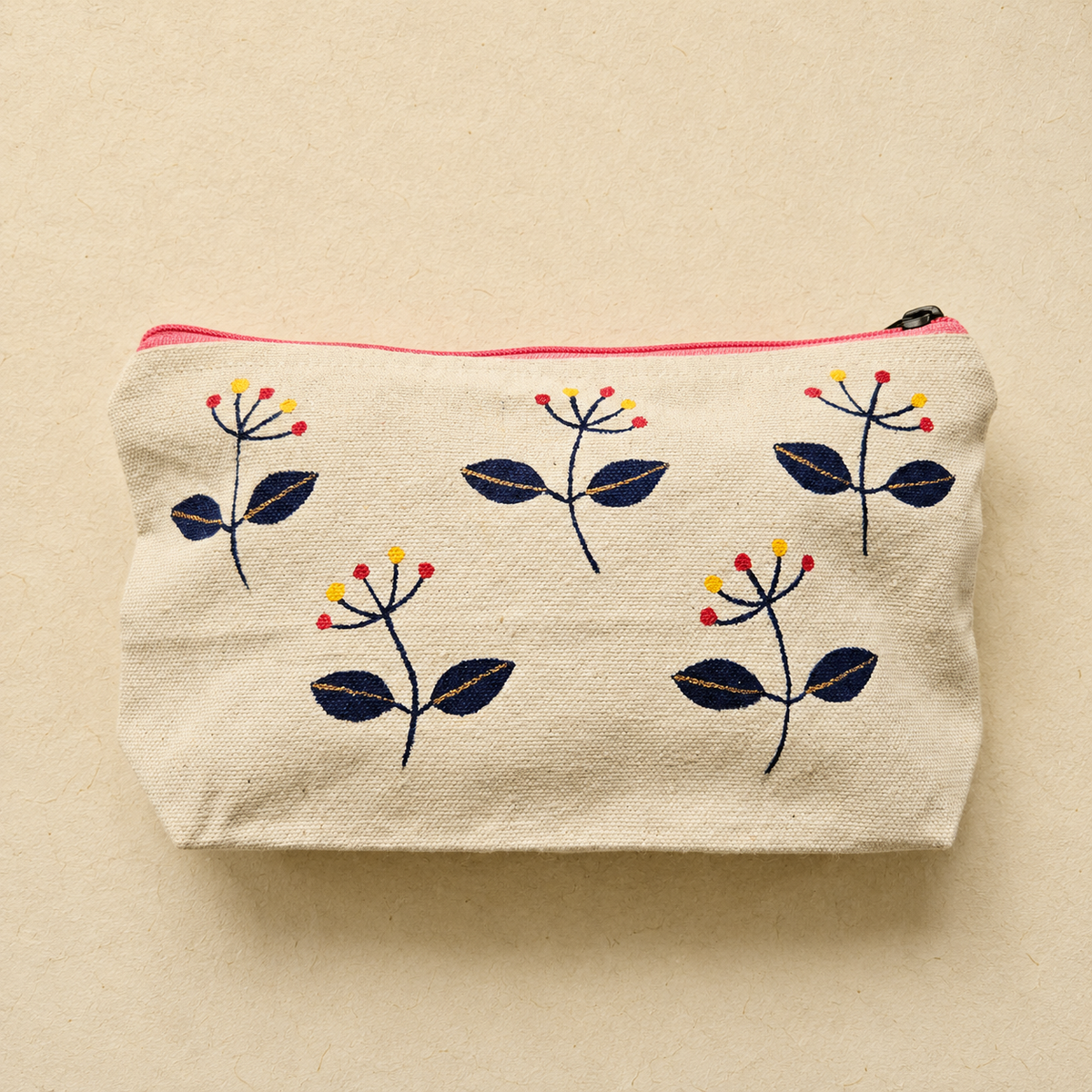 Garden Whisper Hand Painted Pouch