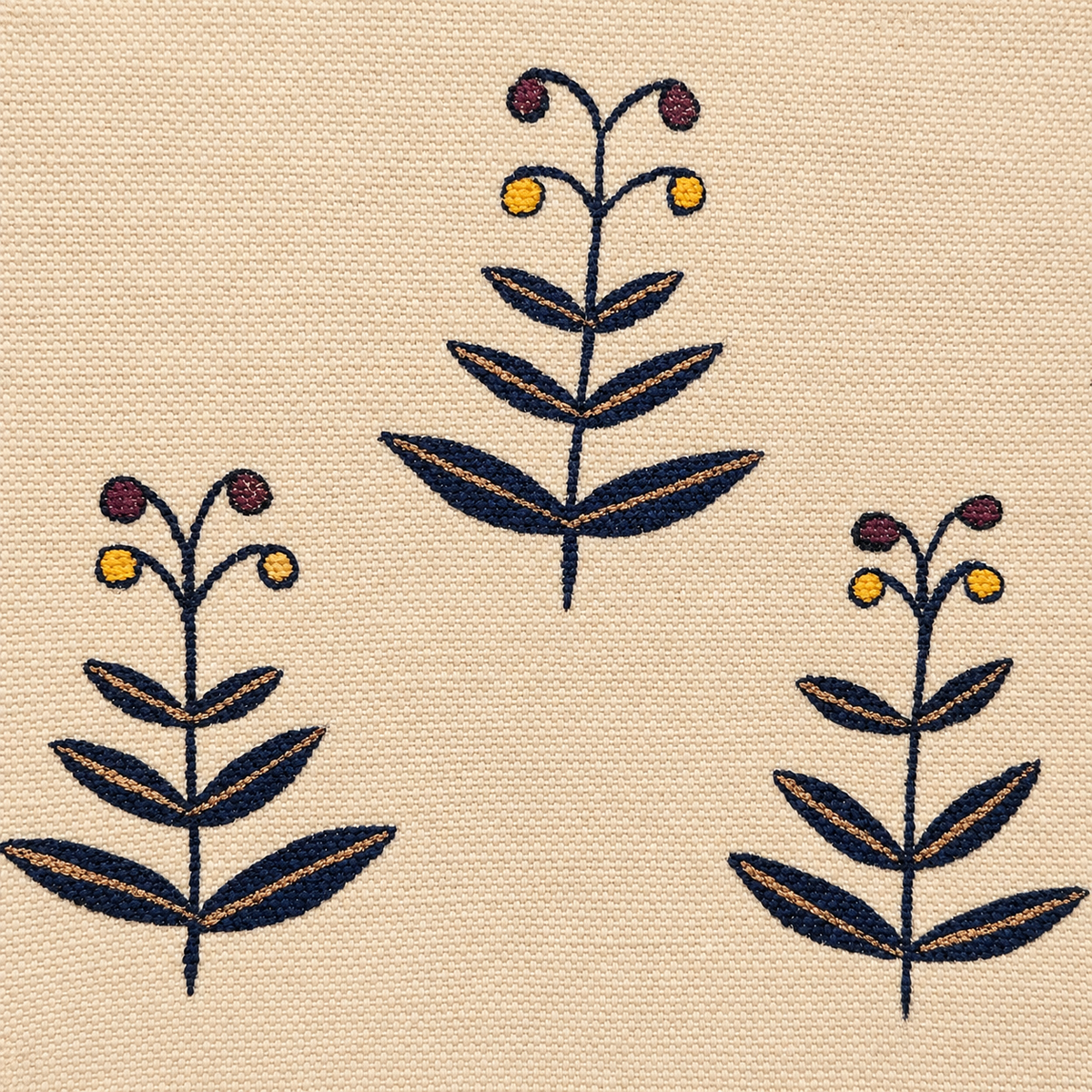Indigo Bloom Hand Painted Pouch