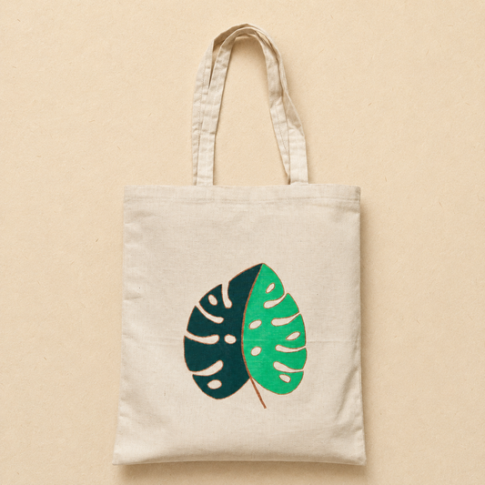 Tropical Whisper Hand Painted Tote
