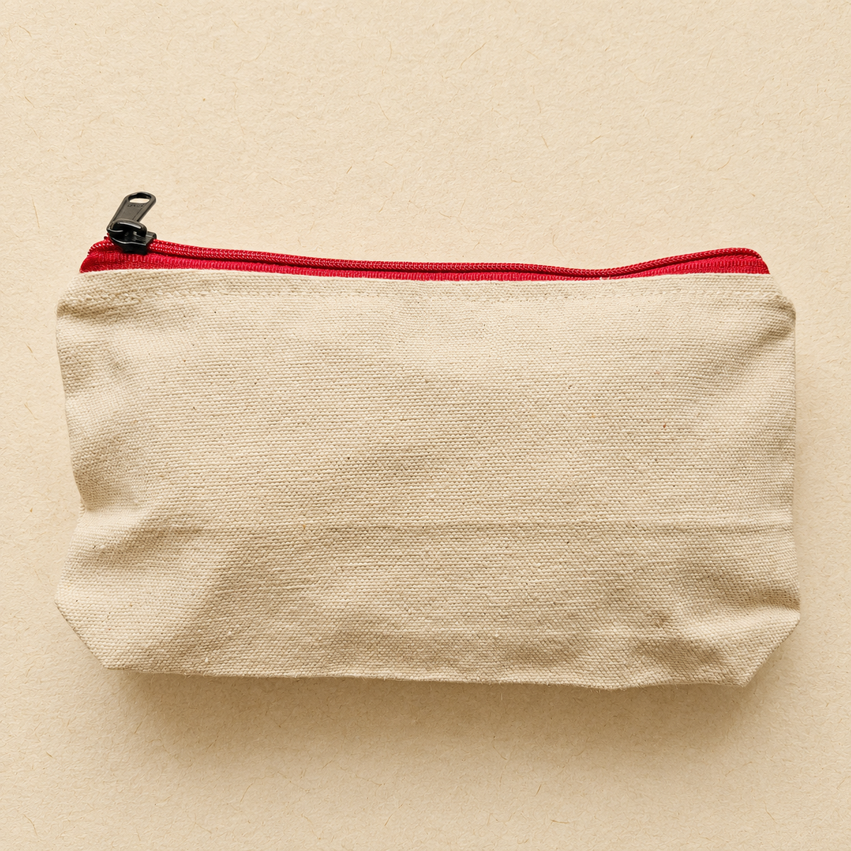 Crimson Bloom Hand Painted Pouch